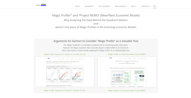 Gartner Magic Profile and Project NEMO