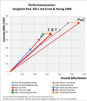 Vektorprofile PwC und Ernst & Young