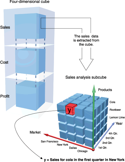 OLAP Vector Vektor Business Intelligence
