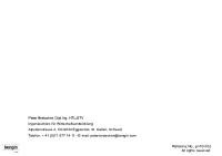 Adresse fr Untersttzung und Copyright Lizenz